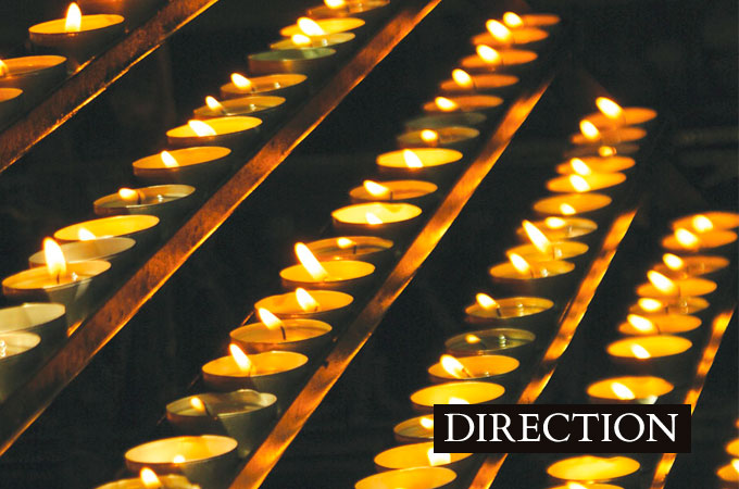 Candles are lit during a remembrance service
