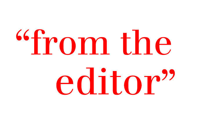 from the editor