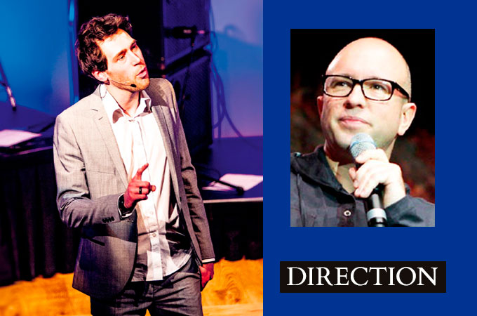 Previous youth director Mark Pugh and his successor, Tim Alford
