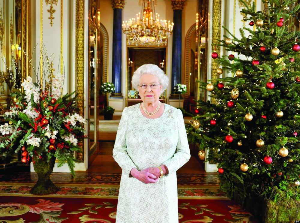 The Queen gives her Christmas message in December 2015