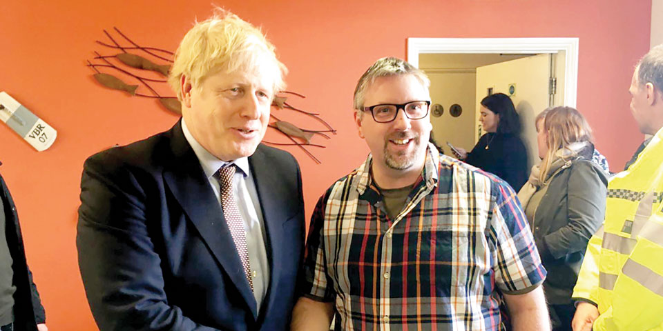 Steve Robinson of Elim Bewdley meets Boris Johnson