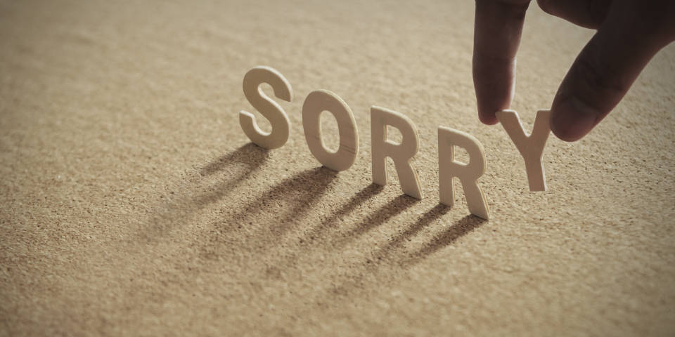 Sorry is the hardest word