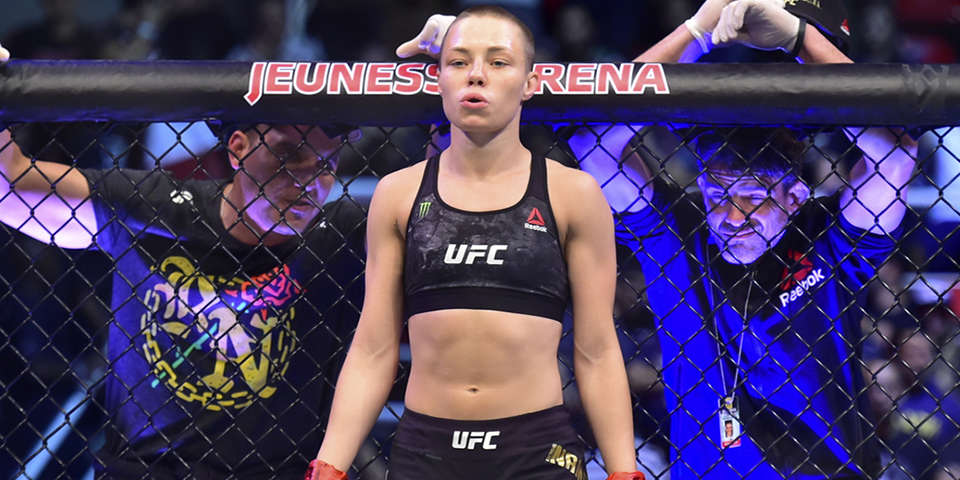 Featured image for “UFC champion Rose Namajunas gives glory to God”
