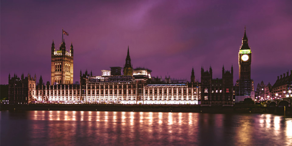 The UK parliament building