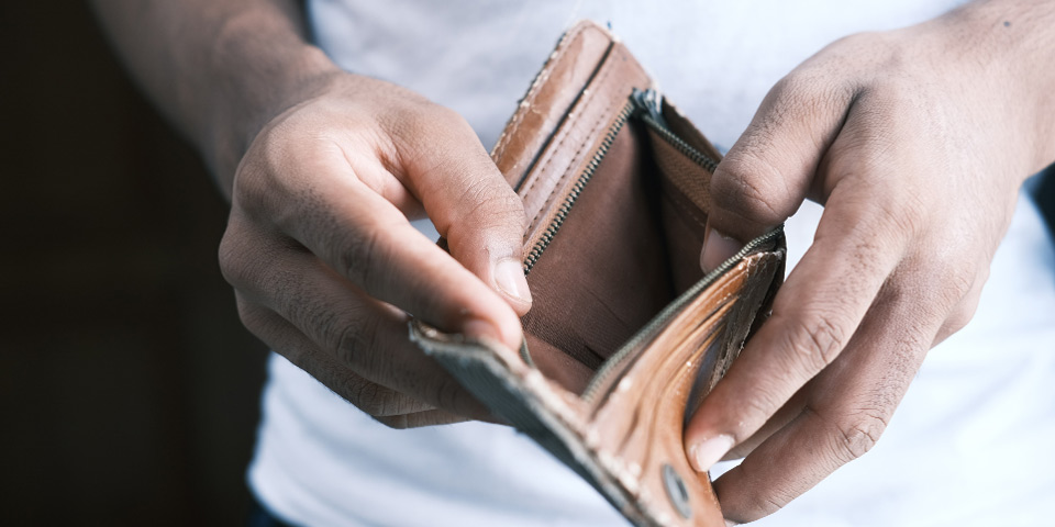 Empty wallet